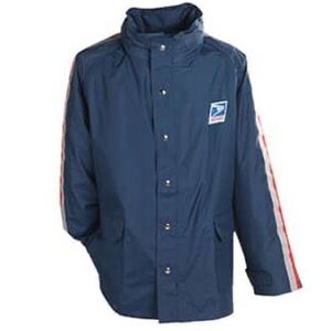 Vintage USPS Blauer Jacket w/ Hood Blue 90s Postal Service
